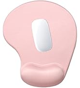 Hsurbtra Ergonomic Mouse Pad with Wrist Rest Support, Gel Mouse Pads with Non-Slip PU Base, Pain ...