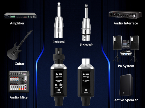 Wireless XLR Transmitter &amp; Receiver