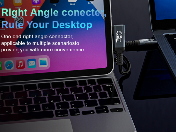 thunderbolt 5 cable right angle