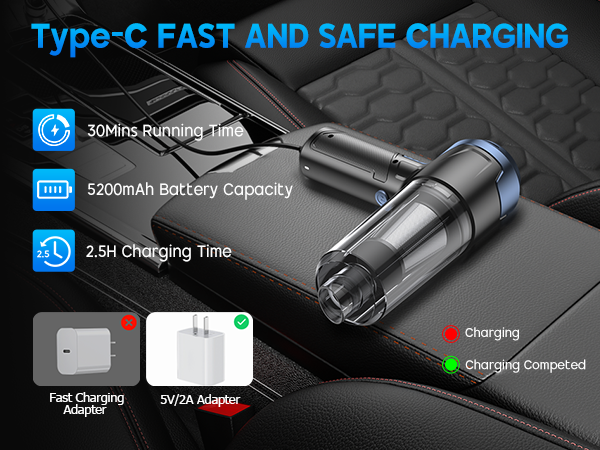 Type-C FAST AND SAFE CHARGING