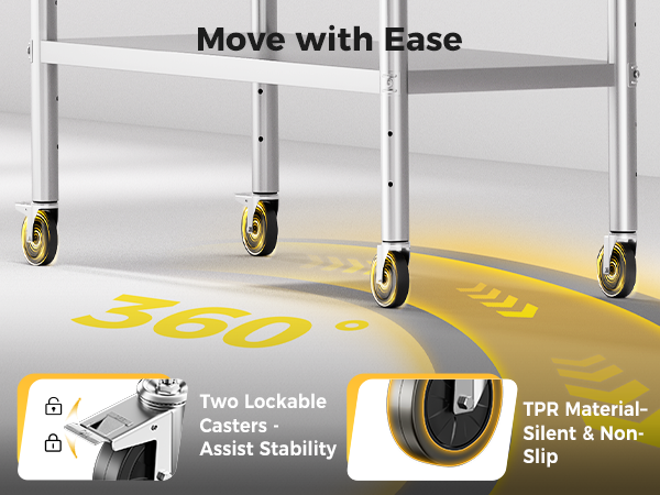 2460 casters mobile
