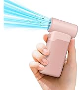 DUOMIY Handheld Turbo Fan, Portable Fan with Led Display, 36000RPM 42ft/s High-Power Motor, 100 S...