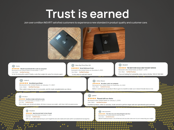 I-BS001 - INEVIFIT - Best Digital Bathroom Scale - Premium A+ - Mobile