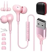 ASKUBSKU USB Headset with Microphone for PC 7.5 Ft Cable, USB A Headphones for Computer, Wired US...