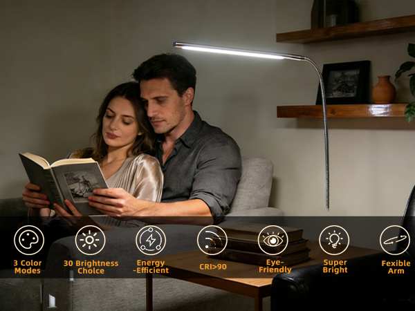 desk light with clamp