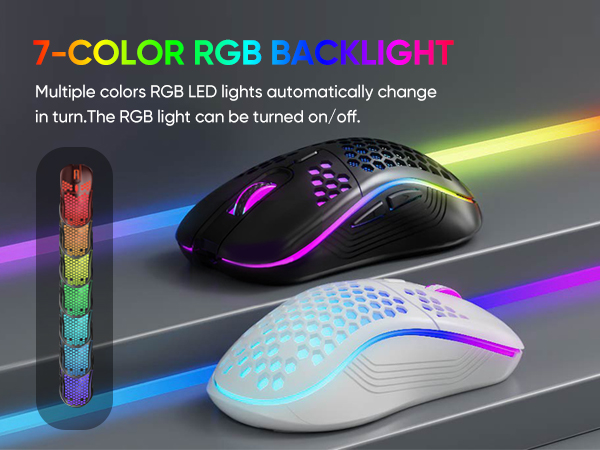 Wireless Gaming Mouse Honeycomb