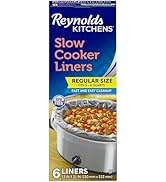 Reynolds Kitchens Slow Cooker Liners, Regular (Fits 3-8 Quarts), 6 Count