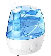 Admettre Cool Mist Humidifiers for Bedroom &amp; Large room - Adjustable -360 Nozzle, 22db quiet,2.2L...