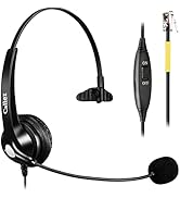 Callez RJ9 Phone Headset Office Telephone Headset with Microphone Noise Cancelling for Yealink T2...