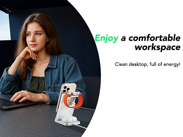 Foldable Wireless Charging Station