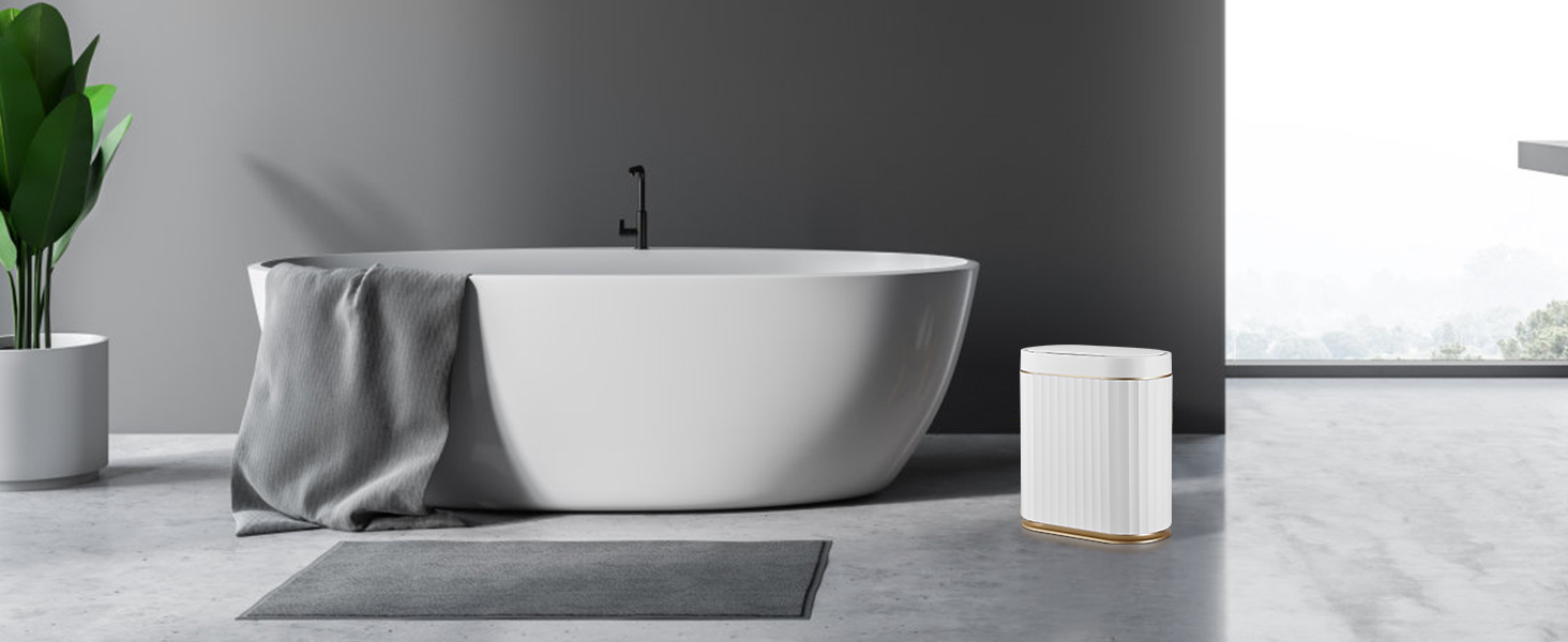 motion sensor trash can