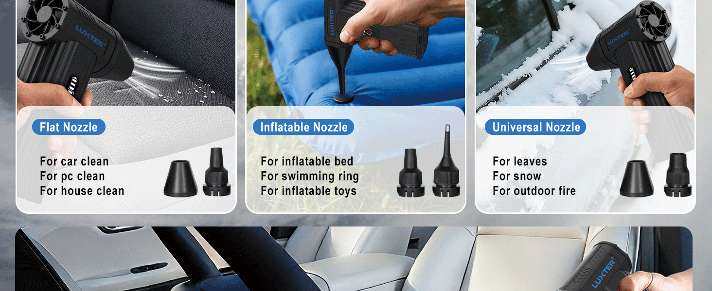 compressed air duster for cleaning PC, computer, keyboard, electric air blower duster