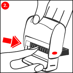 ExcelMark 7820 Fully Re-Inkable - Step 2