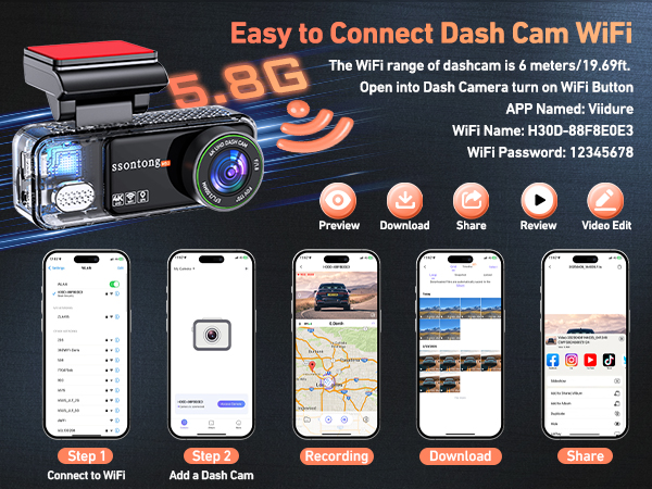 dash camera front and back