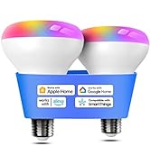 meross Smart Light Bulb, BR30 Flood WiFi LED Bulbs Compatible with Apple Home, Alexa, Google Assi...