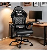 Leekaeiio Gaming Chair for Adults, Computer Chair with Footrest and Pocket Spring Cushion,Comfort...