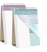 2 Packs To Do List Notepad, Totally 208 Pages To Do List Notebook A5 Undated Daily Planner Notepa...