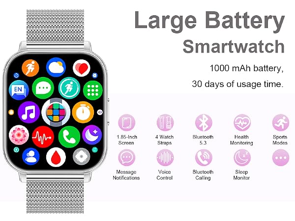 Fitness Tracker with Heart Rate Sleep Monitor 120+ Sports Modes,