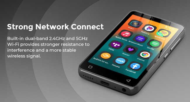 mp3 player with bluetooth and wifi