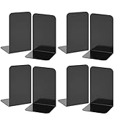 VFINE Black Metal Book Ends, Bookends, Book Ends for Shelves, Bookends for Shelves, Bookend, Book...