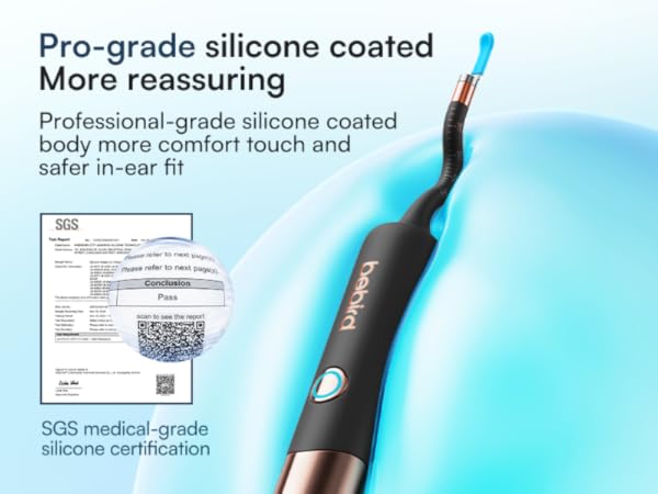 Professional-grade silicone coated body more comforttouch and safer in-ear fit