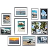 JCJMY 10 Packs Picture Frames Collage Wall Decor for Wall Hanging or Tabletop, 8x10, 5x7, 4x6 Mul...