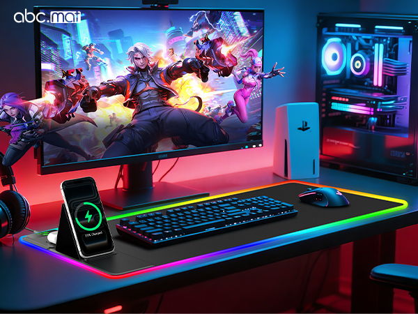 wireless charging mouse pad
