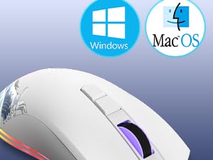 Womier G705 USB Wired Gaming Mouse for PC Computer Windows Mac Laptop