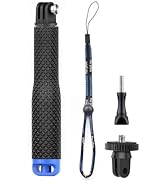 GEPULY 7''-23''Waterproof Pole Selfie Stick Pocket Size Underwater Handle Grip Monopod Aluminum f...