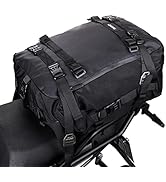 Rhinowalk Motorcycle Tail Bag 30L Waterproof Motor Pannier Bag Motor Travel Luggage Motorbike Rea...