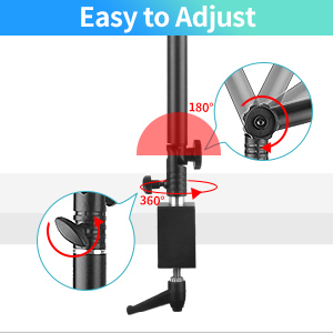 3-Section Heavy Duty Overhead Camera Desk Mount Stand