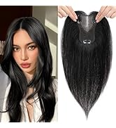 LEDIZE Hair Toppers for Women Real Human Hair, 360° Hair Topper No Bangs, Upgrade Lace Base Human...