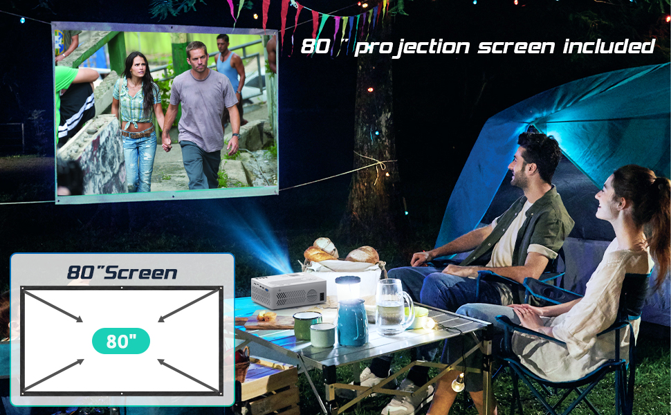 80 inch Screen Included