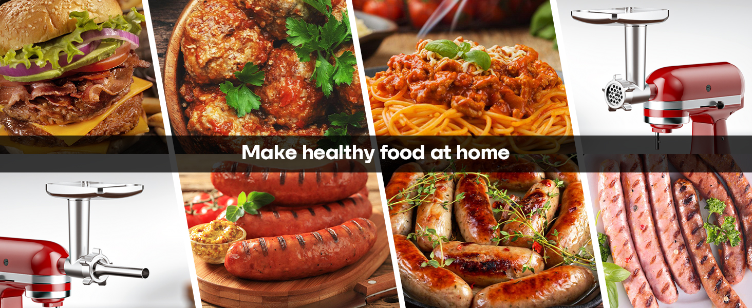 Metal Meat grinder attachment for KitchenAid Stand Mixers