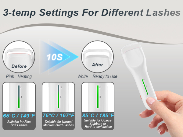 Lilonthy heated eye lash curler