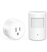 SEHOMY 2 Pack Outlet with Motion Sensor for Bathroom no Wire, Control Bedroom lamp, exhaus, Range...