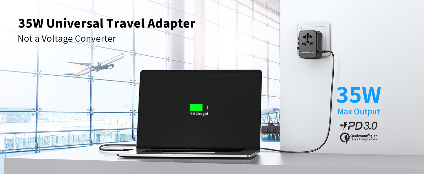 MOMAX International Plug Adapter