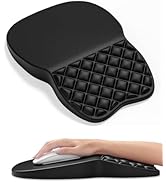 Auhoahsil Ergonomic Mouse Pad with Wrist Rest, Comfortable Slope Computer Mouse Mat with Wrist Su...