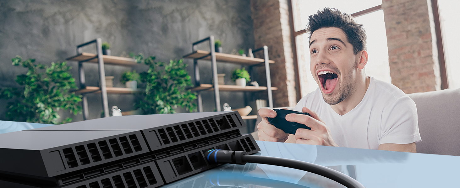 BlueRigger premium 4m hdmi cable for macbook air 5m hdmi cable 10m hdmi to hdmi cable ps4 24K gold