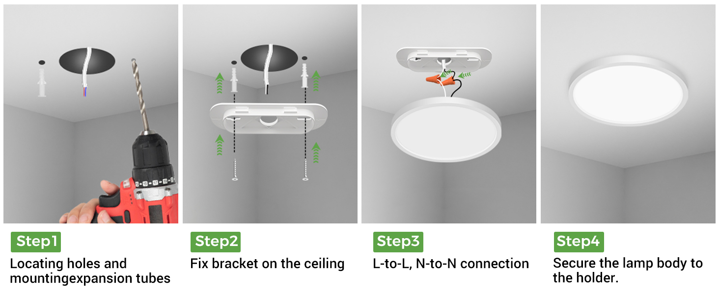 close to ceiling light fixtures