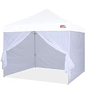 MASTERCANOPY Pop-up Canopy Sidewall Kit, 3 Sidewalls &amp; 1 Doorwall Only (10x10,White)