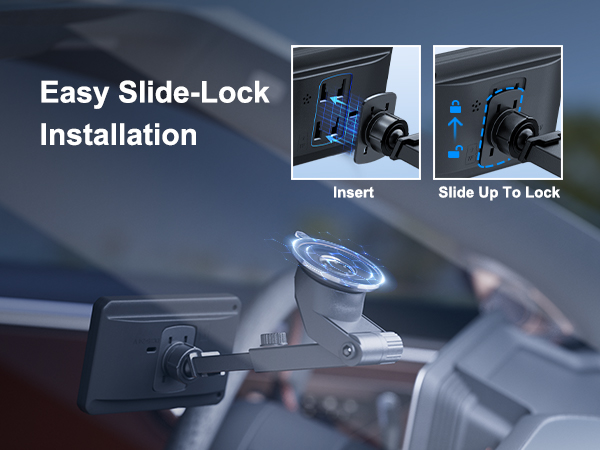 backup camera monitor windshield dashboard bracket holder