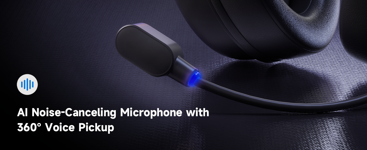Wireless Gaming Headset Gaming Headphones with Bluetooth Wireless Headset for PS5 PC PS4 Mac Switch