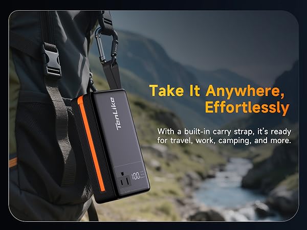 Portable Power Station 99.9Wh Power Bank for Camping Essentials Small Electric Generator