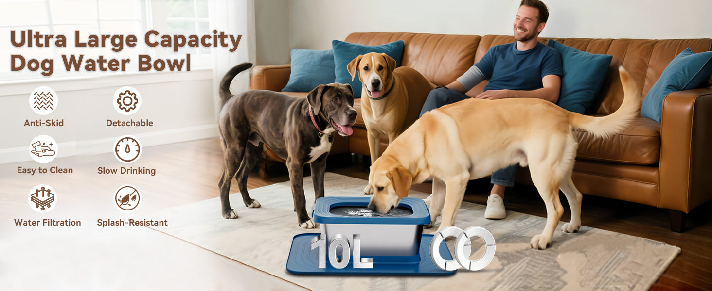 No Spill Dog Water Bowl