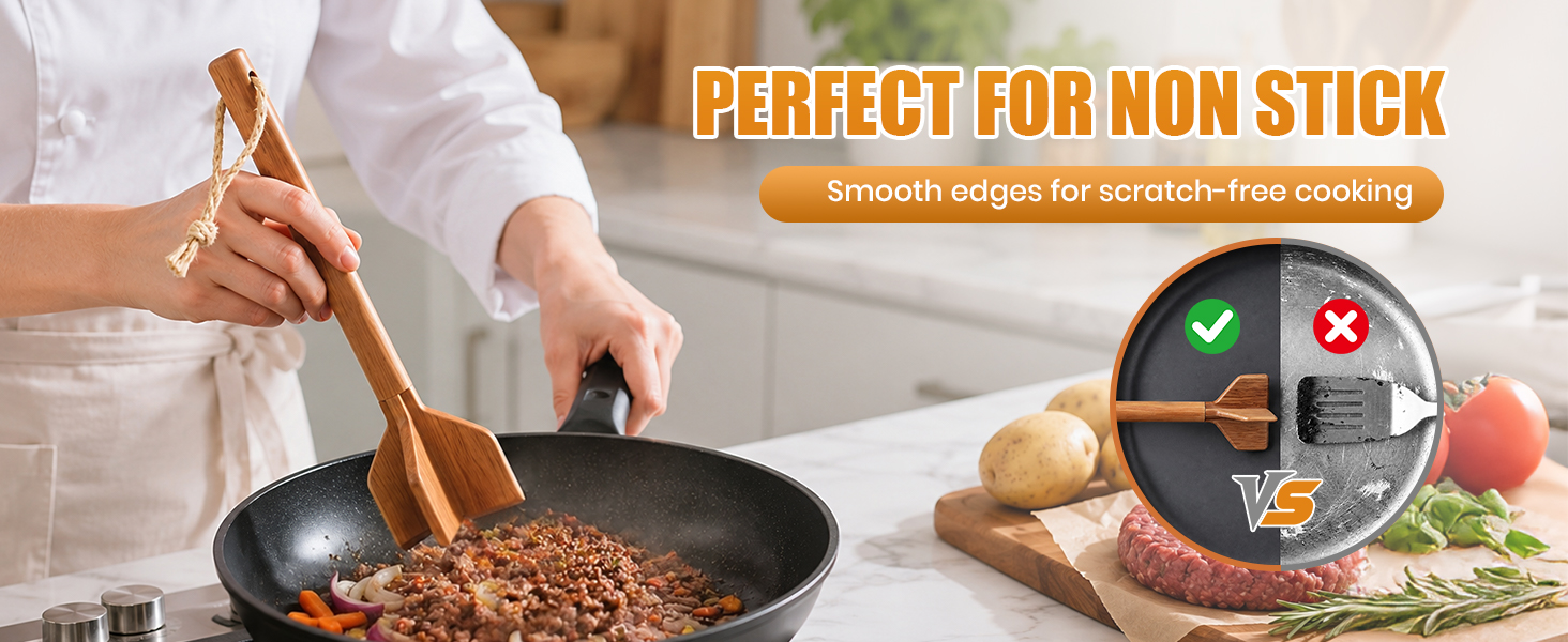 Teak Wooden Ground Beef Masher