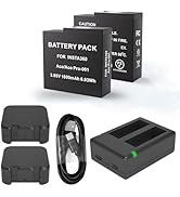 2 Pack Battery fit for Insta360 Ace Pro/Ace, 2-Channel Batteries Charger Station for Insta360 Ace...