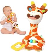 Baby Rattles Toys 0-12 Months - Infant Toys Plush Stuffed Animal Hand Rattles Baby Sensory Develo...