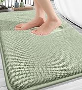 OLANLY Thick Memory Foam Bath Mat Rug 30x20, Extra Soft Absorbent Bathroom Rug, Quick Dry Bath Ma...