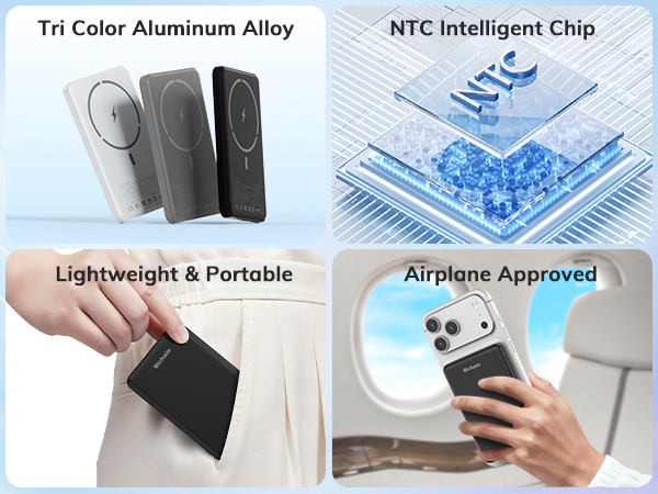 portable wireless magnetic power bank
